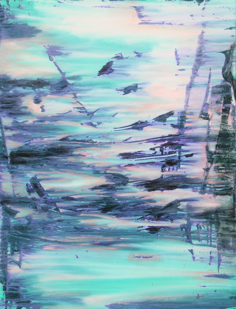 2019 I Polluted Tides l Acrylic on Canvas l 36 x 48 l Hope Idaho