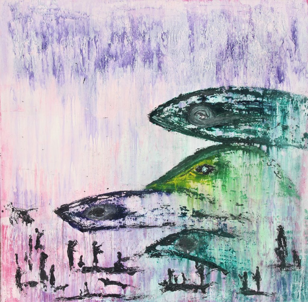 2020 I Balance of Nature l Acrylic on canvas l 40 x 40 in l Hope Idaho